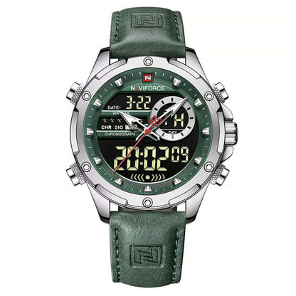 Men's Trendy Waterproof Dual Display Student Multifunctional Watch