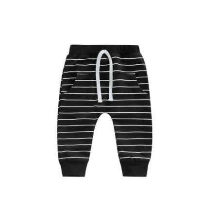 Children's Sports Striped Casual Pants