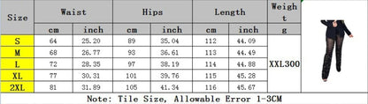 Women's Autumn And Winter Clothing Rubber Mesh Foam Beads Decorative Wide Leg Beaded Trousers With Underpants