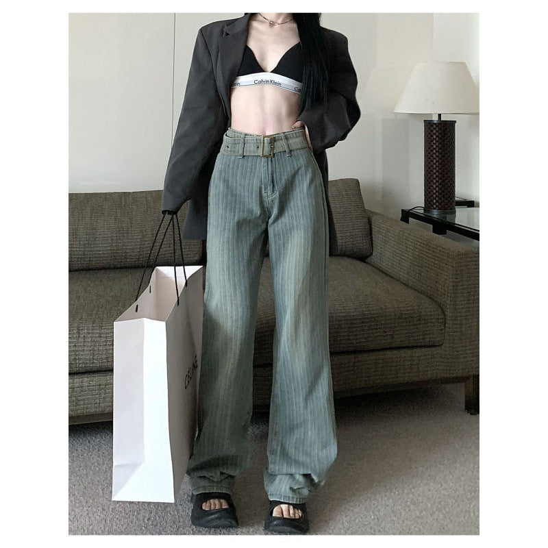 Women's Fashion Straight Wide-leg Pants