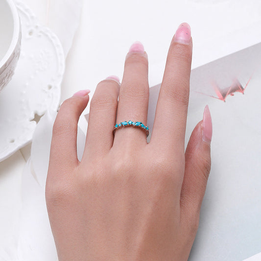 Women's Simple All-match Turquoise Ring