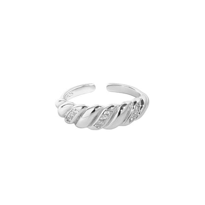 Fashion Personality All-matching Twist Ring Women