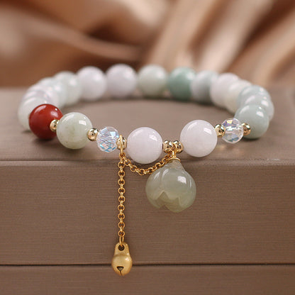 Ethnic Style Natural Agate Bead Bracelet