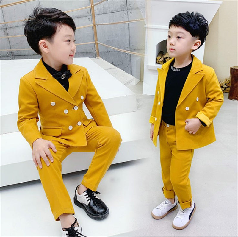 Children's Boys Fashion Simple Catwalk Suit