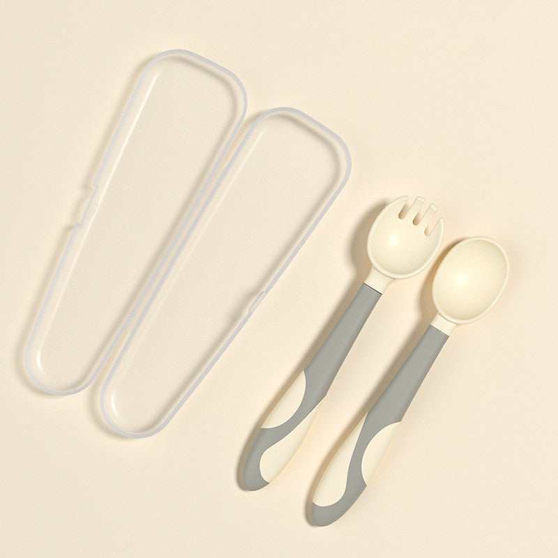 Baby Training Fork Spoon Twist Spoon Children's Tableware Set