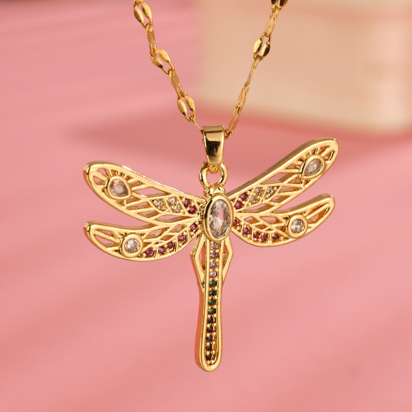 Necklace Women's New Dragonfly Necklace, Small And Minimalist Design, Japanese And Korean Quality, Elegant And Elegant Temperament, Internet Celebrity Collarbone Necklace