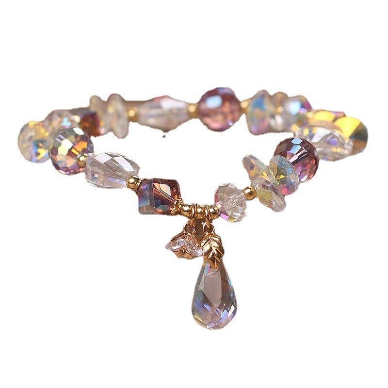 Korean Style Fashionable Colorful Austrian Crystal Bracelet