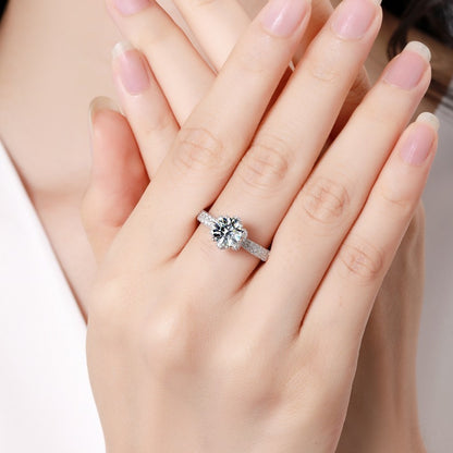 Sterling Silver Ice Queen Bridal Bouquet Ring