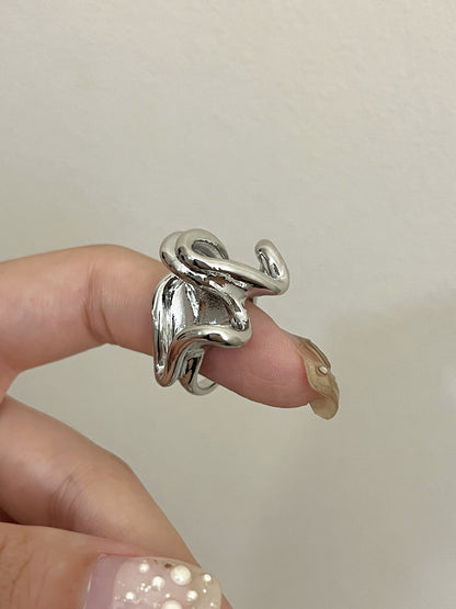 Exaggerated Western Texture Index Finger Ring