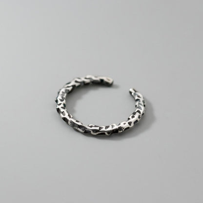 Fashion Irregular Simple Bracelet Tin Ring