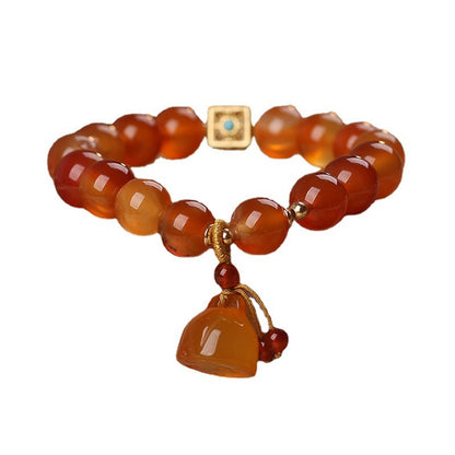 Natural Agate Bracelet For Women Light Luxury Minority Lotus Seedpod