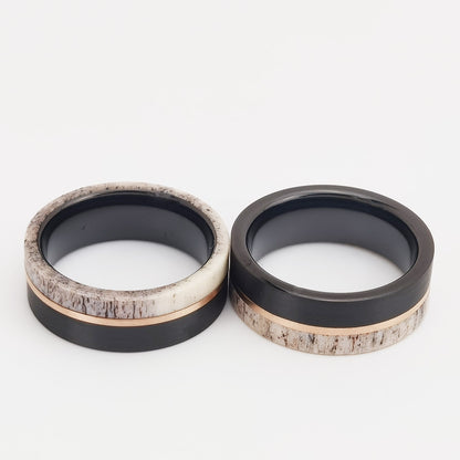 Men's Flat Tungsten Gold Ring