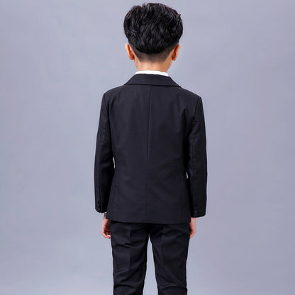 Children's Black Suit Boy Dress Suit Flower Girl Suit Wedding Show