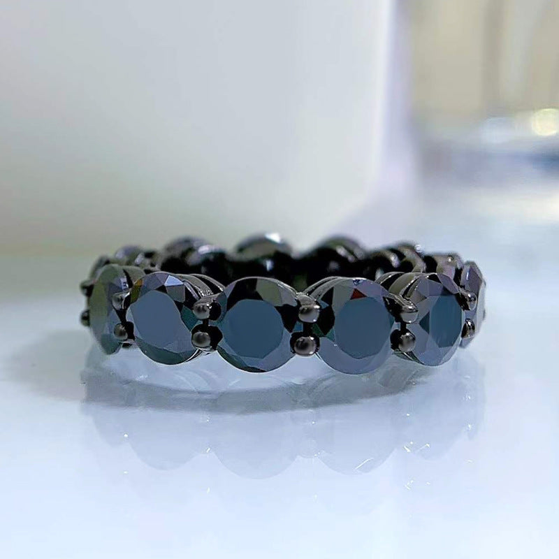 Fashion Gang Drill Round Ring