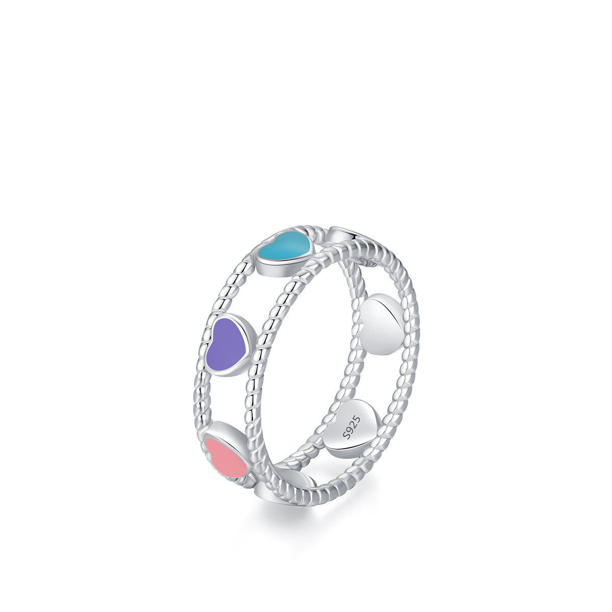 Fashion Hollowed Heart Shape Ring For Women