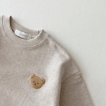 Baby Cartoon Embroidery Bear Head For Men And Women