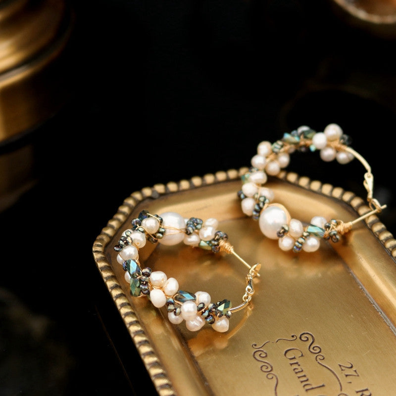 Water Pearl Temperament Girl Earrings