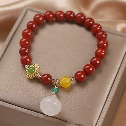 Ethnic Style Nanjiang Carnelian Bracelet Women