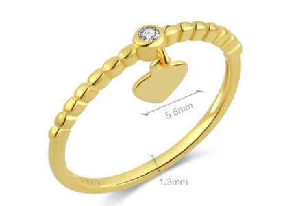 Fashion Personality Love Pendant Ring Women