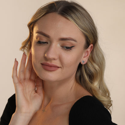 Sterling Silver Viking Axe Stud Earrings