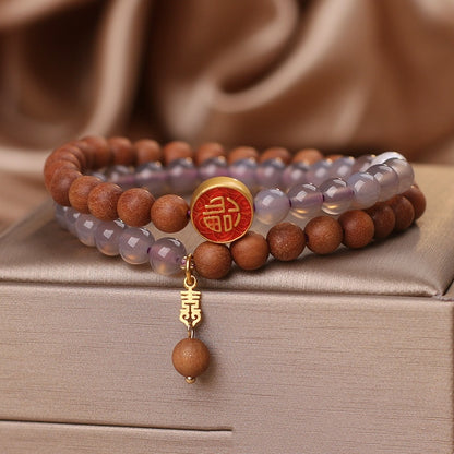 Ethnic Style Multi-layer Sandalwood Prayer Beads Bracelet