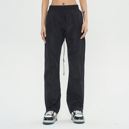 Relaxed Casual Zipper Straight Trousers Are Fashionable