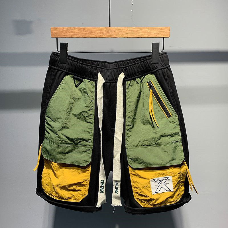 Summer Japanese Tether Casual Multicolor Pocket Shorts