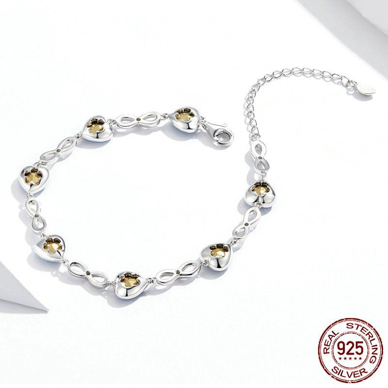 S925 European And American Ladies Silver Bracelet