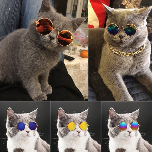 Glasses For  Cat , Dog Pet Products Goods  Cool Funny, Sun Photo Props Colored Sunglasses