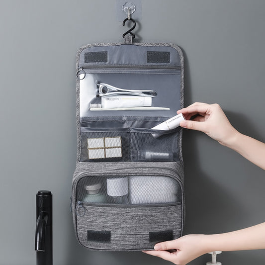 High Quality Travel Makeup , Women Waterproof Cosmetic , Toiletries Organizer Hanging Dry And Wet Separation Storage Bag