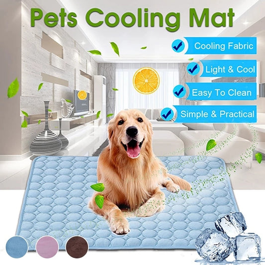 Dog Mat. Cooling Summer Pad Mat For Dogs Cat Blanket , Car Mat. Washable For Small Medium Large Dogs .