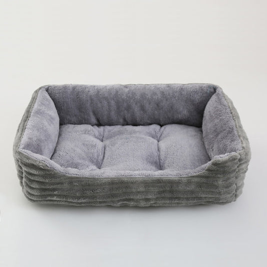 Bed for Dog and Cat . Pet Square Plush Kennel Medium Small Dog Sofa Bed Cushion.