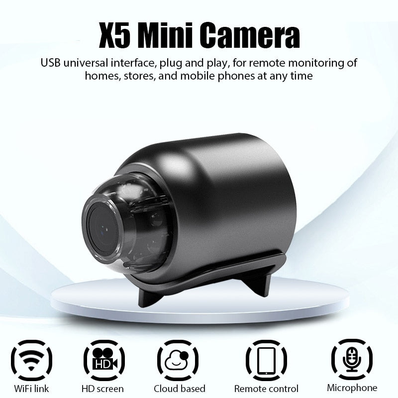 Micro Voice Security Camcorders X5 Alarm Recording 1080p