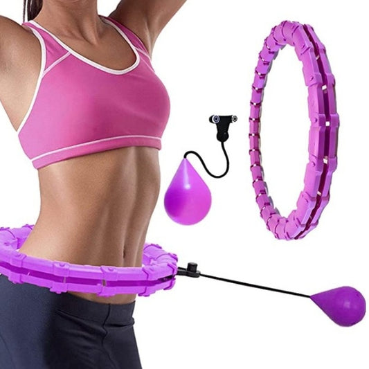 Adjustable Sport Hoops Thin Waist Exercise Detachable Massage Hoops Fitness Equipment